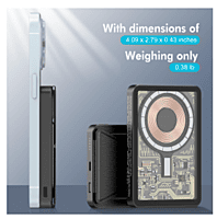 スマホアクセサリー MAGNETIC POWER BANK INOVAGEN Magnetic Phone Selfie Grip,Built in Powerbank 3300mAh,Qi